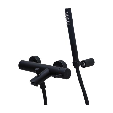 Paffoni - Badkarsset med blandare LIGHT i svart