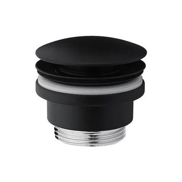 Paffoni - Bottenventil för tvättställ RINGO WEST, Ø 63,5 mm, svart