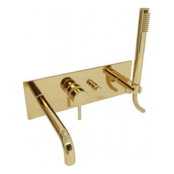 Paffoni - Duschset för infälld installation LIGHT i guld