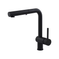 Paffoni - LIGHT köksblandare med utdragbar handdusch, 29,2 cm, svart