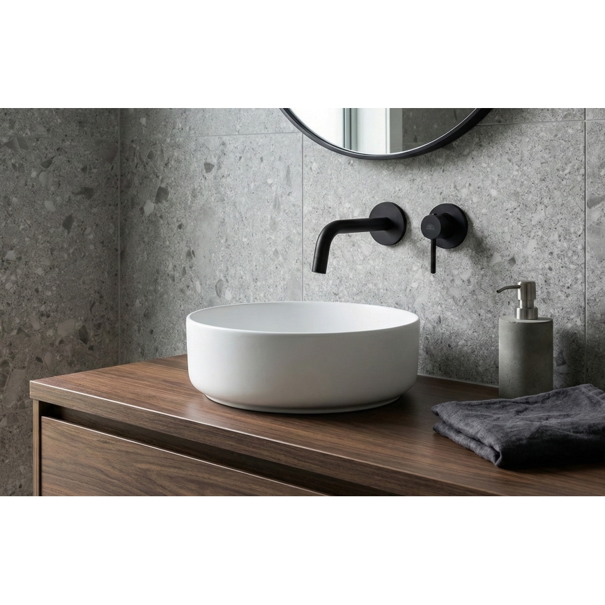 Paffoni - LIGHT tvättställsblandare för inbyggd installation, svart