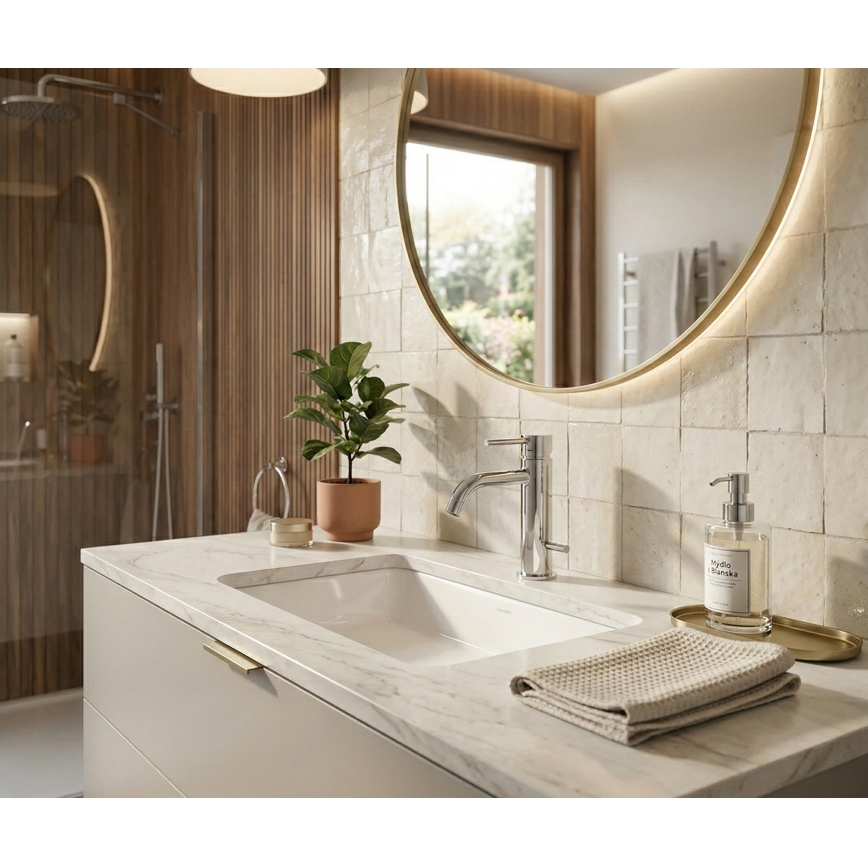 Paffoni - Tvättställsblandare + bottenventil LIGHT blank krom