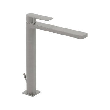 Paffoni - Tvättställsblandare + bottenventil TANGO rostfritt stål