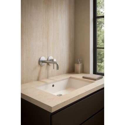 Paffoni - Tvättställsblandare för dold installation LIGHT i rostfritt stål