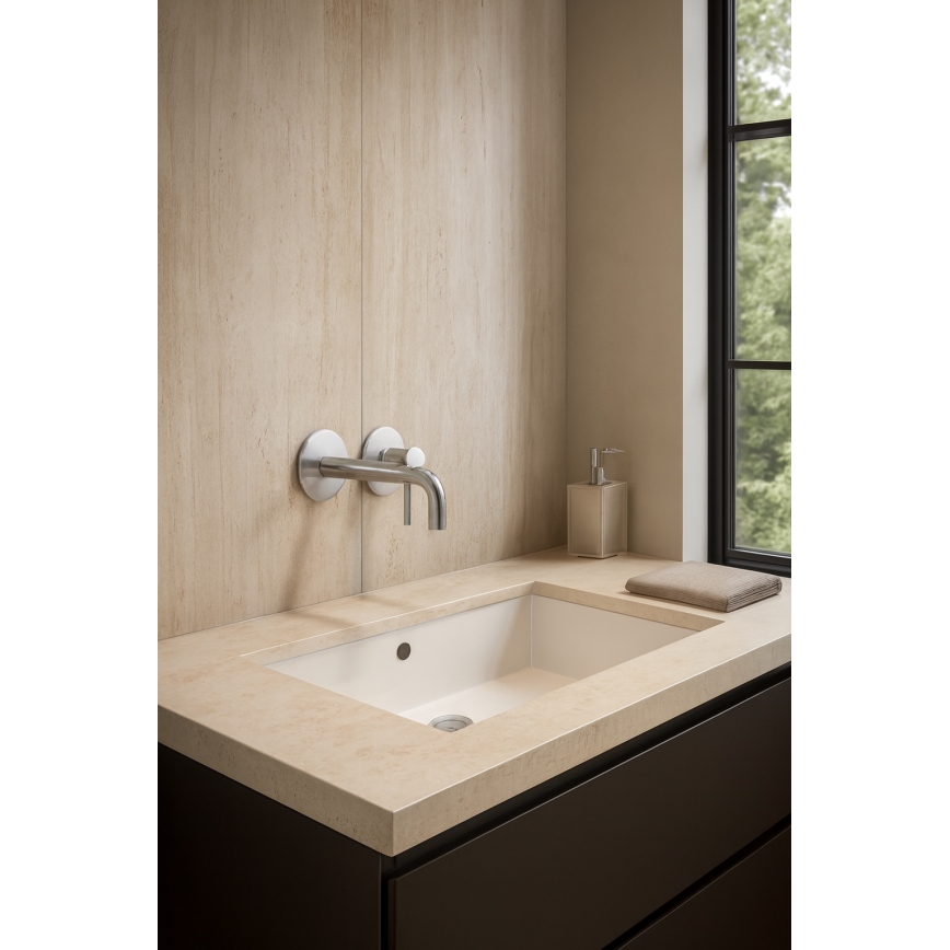 Paffoni - Tvättställsblandare för dold installation LIGHT i rostfritt stål