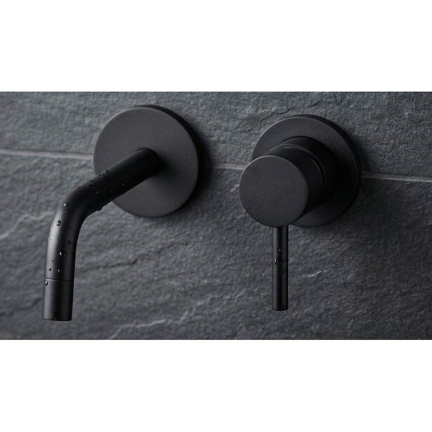 Paffoni - Tvättställsblandare för dold montering LIGHT svart