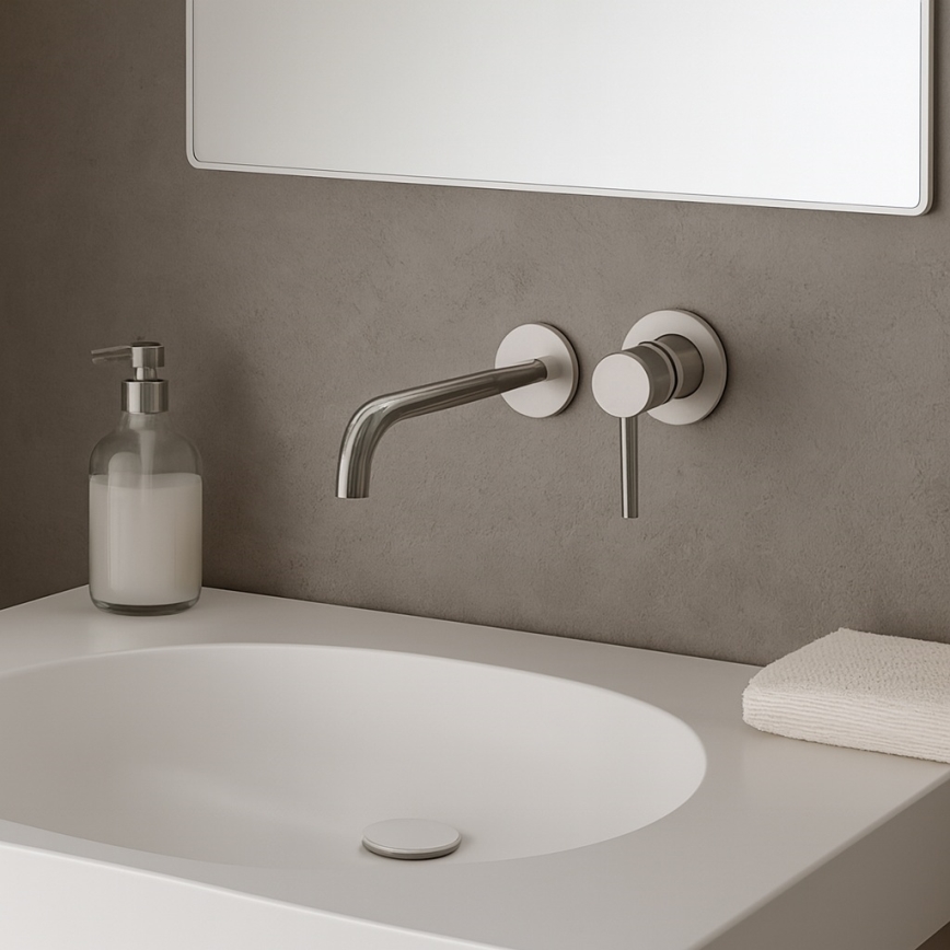 Paffoni - Tvättställsblandare för inbyggd installation LIGHT, polerad krom