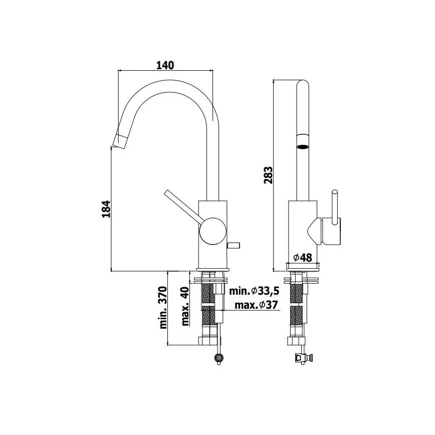 Paffoni - Tvättställsblandare LIGHT blank krom