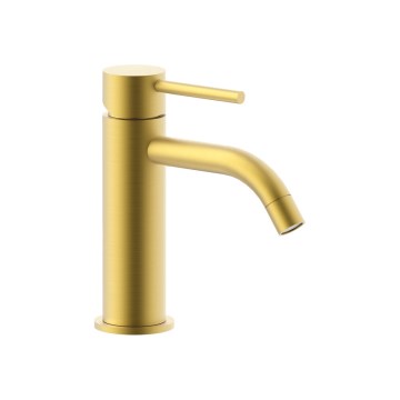 Paffoni - Tvättställsblandare LIGHT, borstad guldfinish