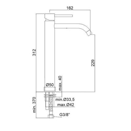 Paffoni - Tvättställsblandare LIGHT i blank krom
