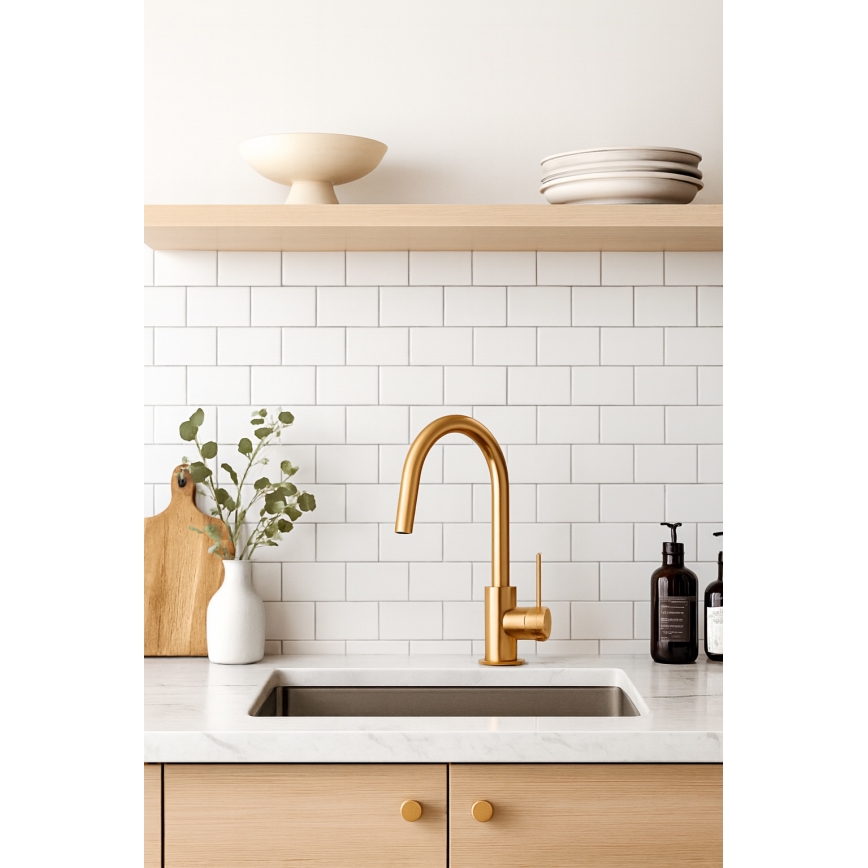 Paffoni - Tvättställsblandare LIGHT i guld