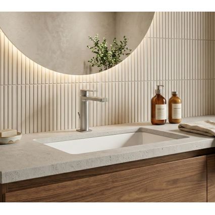 Paffoni - Tvättställsblandare med pop-up-bottenventil TANGO i rostfritt stål