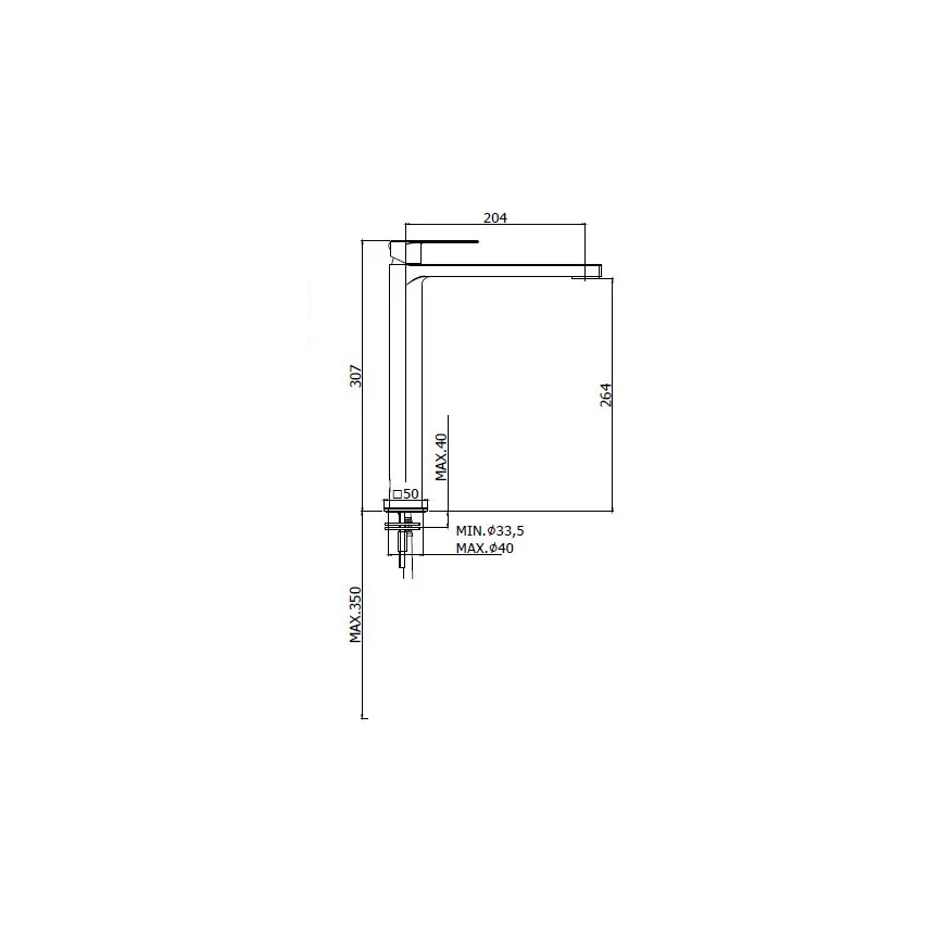 Paffoni - Tvättställsblandare TANGO matt krom