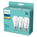 PAKET 3x LED-lampor Philips A67 E27/13W/230V 2,700K