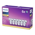 PAKET 6x LED-lampor Philips GU10/4,6W/230V 2700K