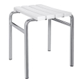 Pall 44x45 cm silver/vit
