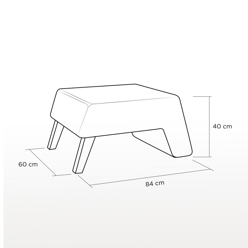 Pall KATE 40x84 cm röd