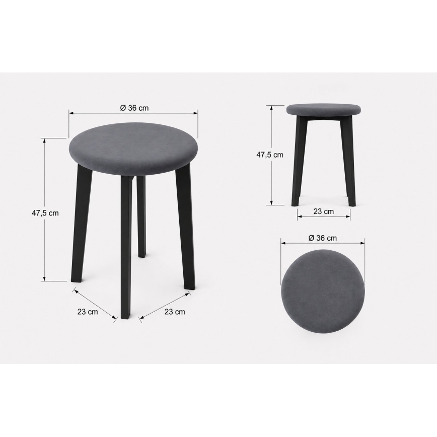 Pall KUBE Ø 36 cm vit/grå