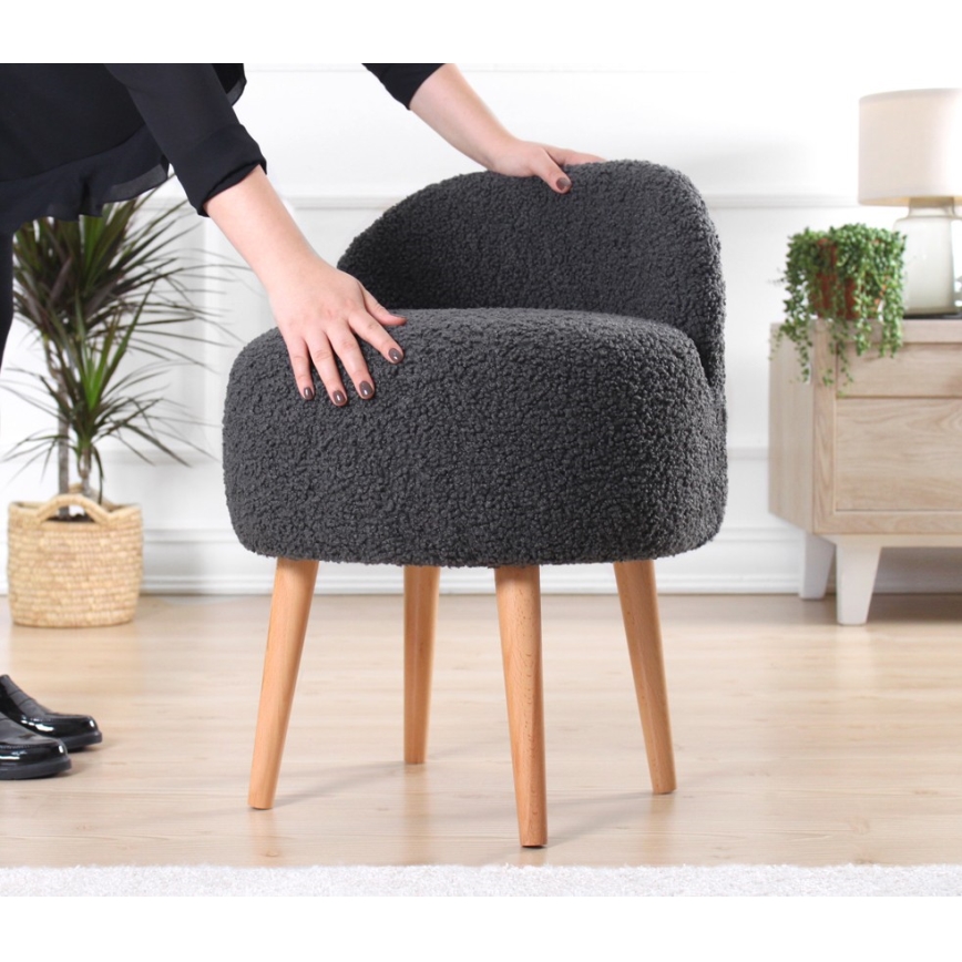 Pall MIKI Ø 46 cm mörkgrå