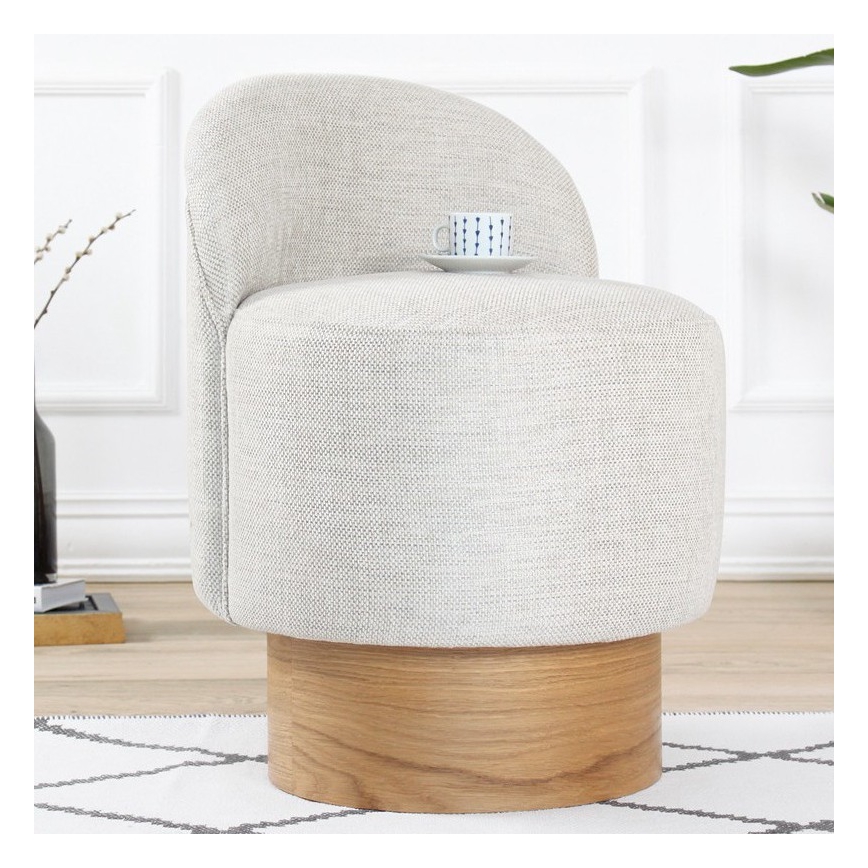 Pall RIKI 40x47 cm ljusgrå