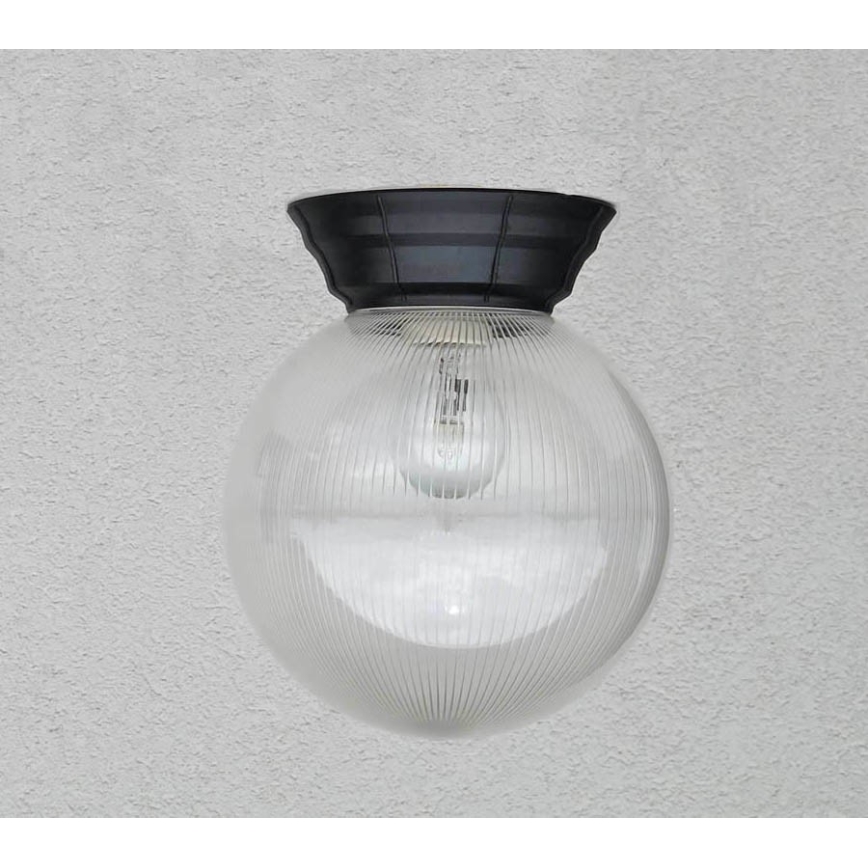 Taklampa för utomhusbruk NADIR 1xE27/15W/230V IP44 genomskinlig