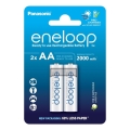 Panasonic - 2 delar Uppladdningsbart batteri AA Eneloop 2000 mAh