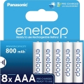 Panasonic - 8 delar Uppladdningsbart batteri AAA Eneloop 800 mAh