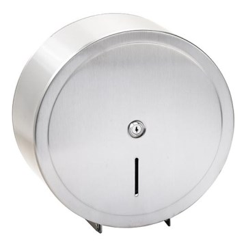 Pappersbehållare 31x32,5 cm, rostfritt stål/silver