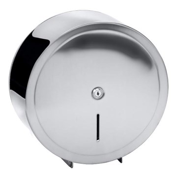 Pappersbehållare 31x32,5 cm, rostfritt stål/silverfärgad