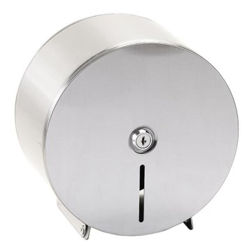 Pappersdispenser 20x20 cm rostfritt stål/silver