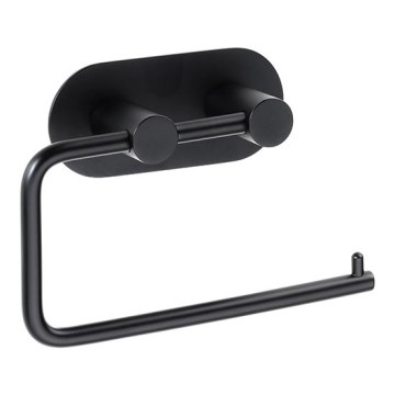 Pappershållare 14,5x10 cm rostfritt stål/svart