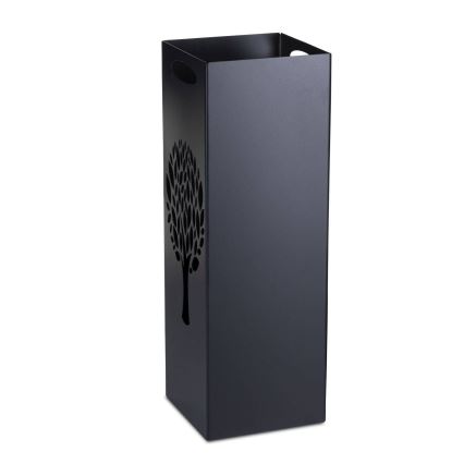 Paraplystativ i metall INDUSTRIAL 60x21 cm svart