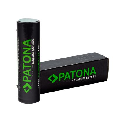 PATONA - Ackumulator 18650 Li-lon 3000mAh PREMIUM 3,7V med listklämmor för lödning