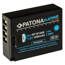 PATONA - Ackumulator Fuji NP-W126S 1050mAh Li-Ion Platinum USB-C laddar