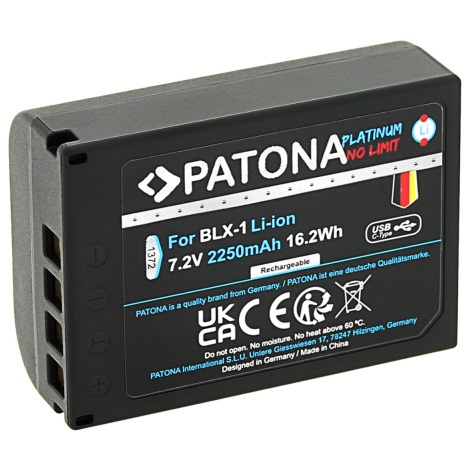 PATONA - Ackumulator Olympus BLX-1 2400mAh Li-Ion Platinum USB-C charging