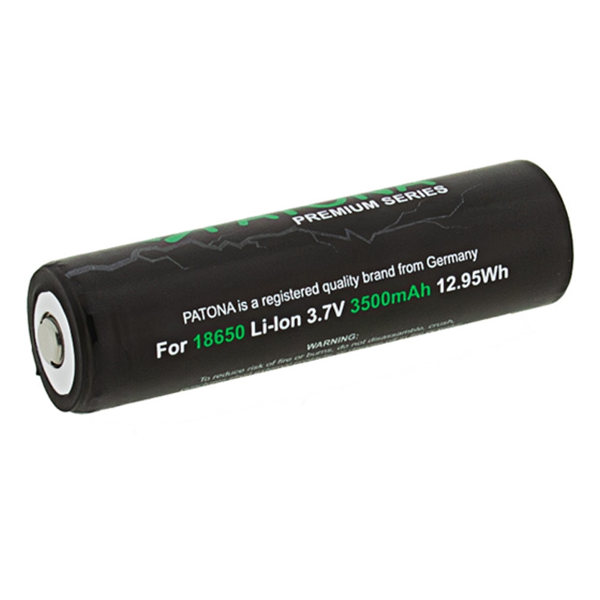 PATONA - Batteri 18650 Li-ion 3500 mAh PREMIUM 3,7 V