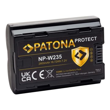 PATONA - Batteri Fuji NP-W235 2600mAh Li-Ion 7,2V Protect X-T4