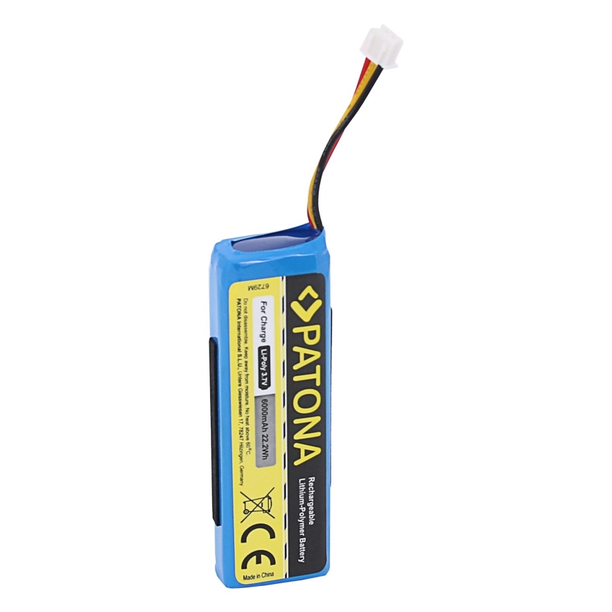 PATONA - Batteri JBL-Laddare 1 6000mAh 3,7V Li-Pol
