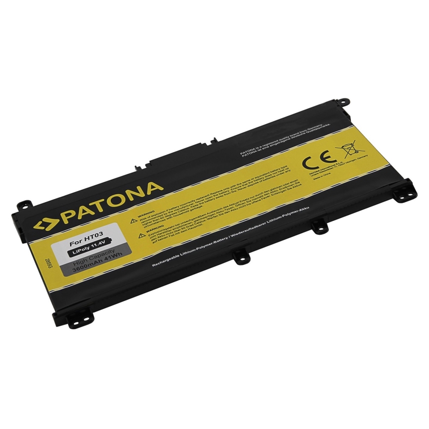 PATONA - Batteri till HP Pavilion X360 14-BA-serien 3400mAh Li-Pol 11,55V BK03 / BK03XL