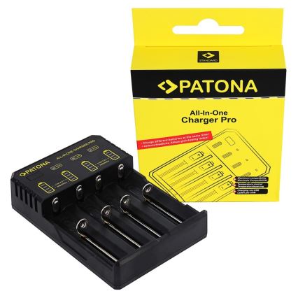 PATONA - Batteriladdare AA/AAA/18650/14500/CR123A