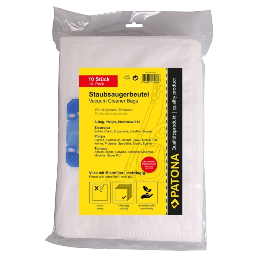 PATONA - Dammsugarpåsar Electrolux E15 - 10 kusů