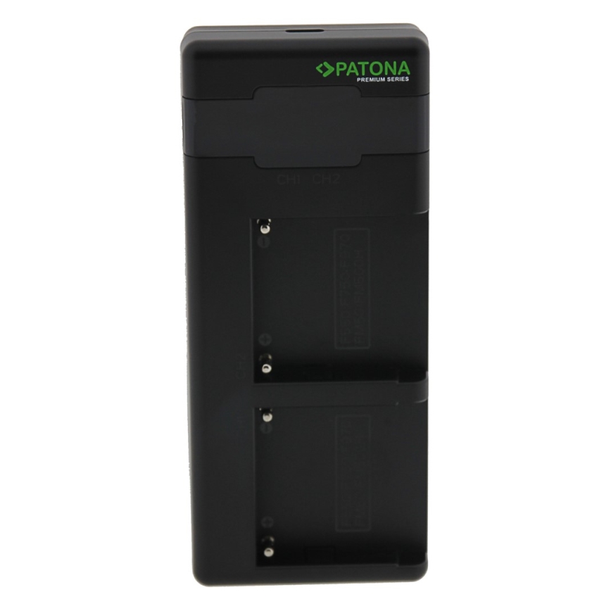 PATONA - Fast charger Dual Sony F550/F750/F970/FM50 + kabel USB-C 0,6m