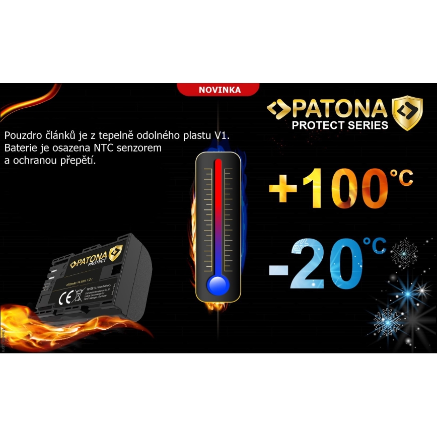 PATONA - Batteri Fuji NP-W235 2600mAh Li-Ion 7,2V Protect X-T4