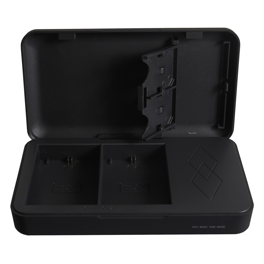 PATONA - Laddare Foto Dual Canon LP-E6/LP-E6N/LP-E6NH med strömbank