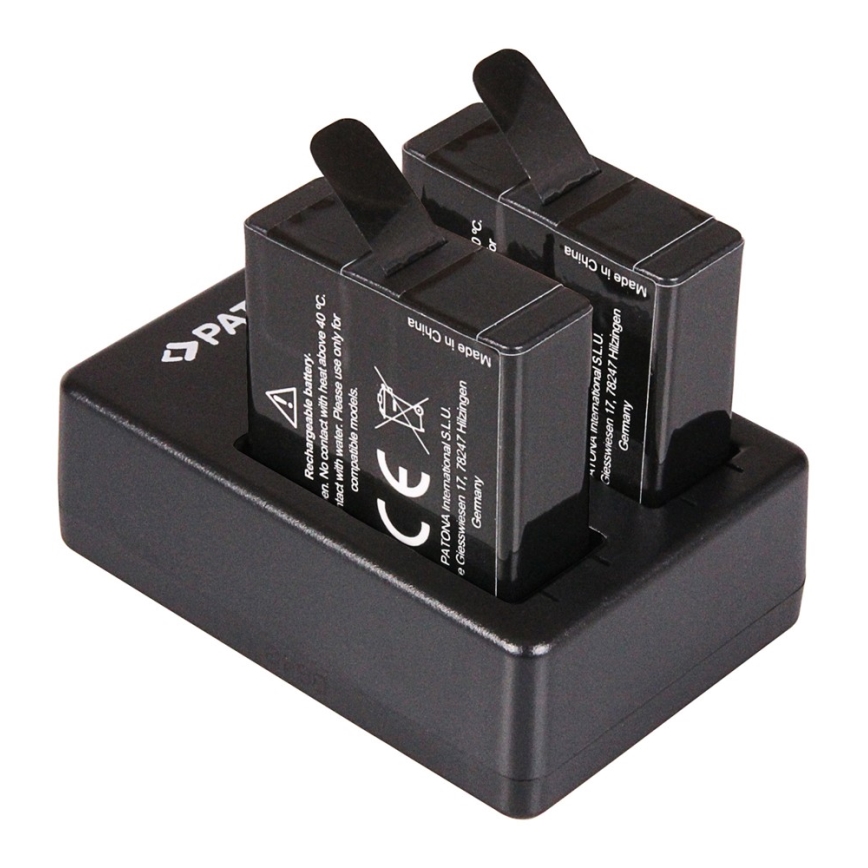 PATONA - Laddare Foto Dual GoPro Hero 5/6/7/8 AABAT-001