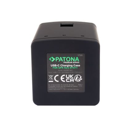 PATONA - Laddare Triple GoPro Hero 9/Hero 10/Hero 11/Hero 12