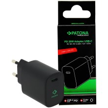 PATONA - Laddningsadapter USB-C Power delivery 20W/230V svart