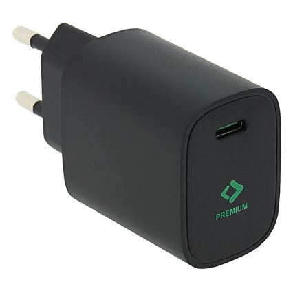 PATONA - Laddningsadapter USB-C Power delivery 20W/230V svart