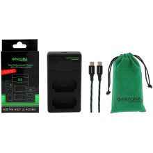 PATONA - Smart charger Dual Fuji NP-W235 + kabel USB-C 0,6m