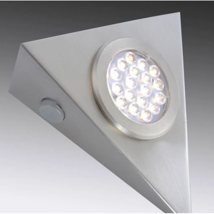 Paul Neuhaus 1119-55-3 - UPPSÄTTNING 3x LED Möbelbelysning med sensor HELENA LED/2,5W/230V
